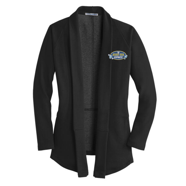 The Auto Spa Express Embroidered - Ladies Interlock Cardigan Thumbnail