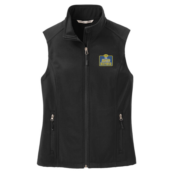 The Auto Repair Embroidered - Ladies Core Soft Shell Vest Thumbnail