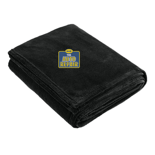 The Auto Repair Embroidered - Oversized Ultra Plush Blanket Thumbnail
