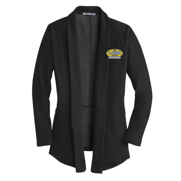 Embroidered The Lube Center - Ladies Interlock Cardigan Thumbnail