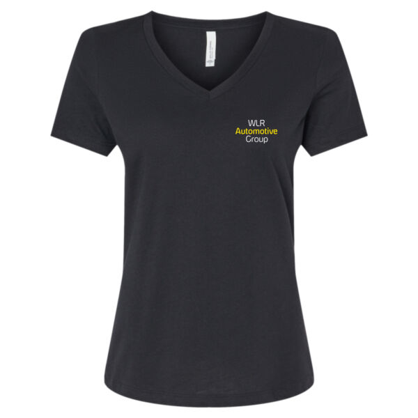 Printed WLR Automotive Group - Women's Relaxed Heather CVC V-Neck Tee Thumbnail