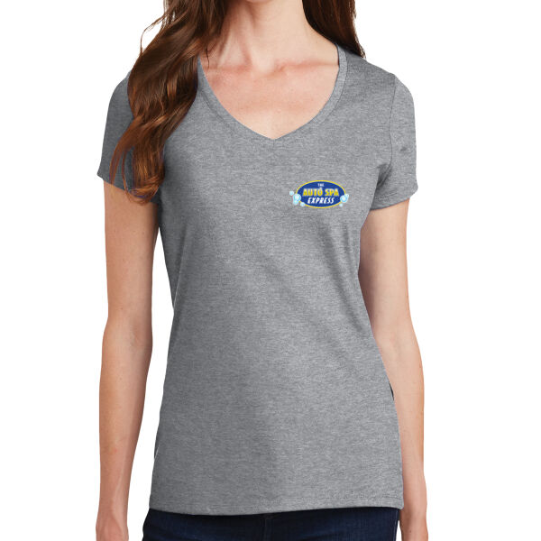Printed The Auto Spa Express - Ladies Fan Favorite V Neck Tee Thumbnail