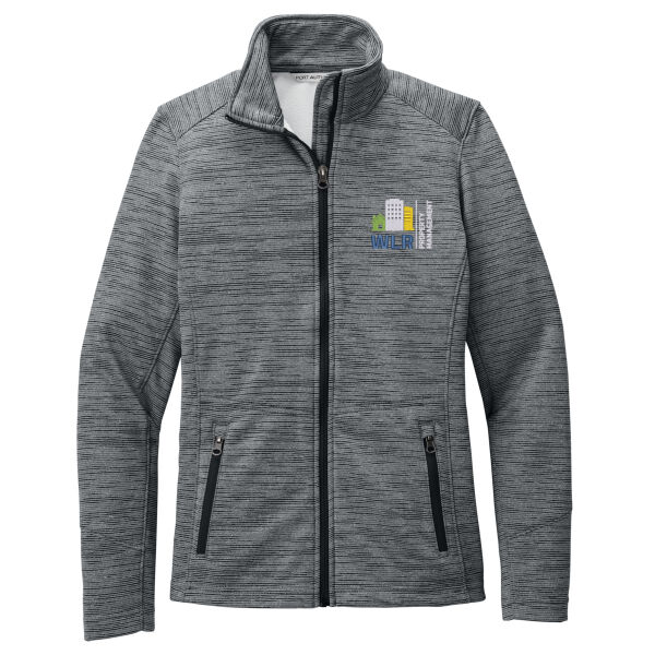 WLR Property Management Embroidered - Women's Digi Stripe Fleece Jacket Thumbnail