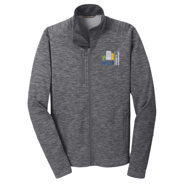 WLR Poperty Management Embroidered - Digi Stripe Fleece Jacket Thumbnail