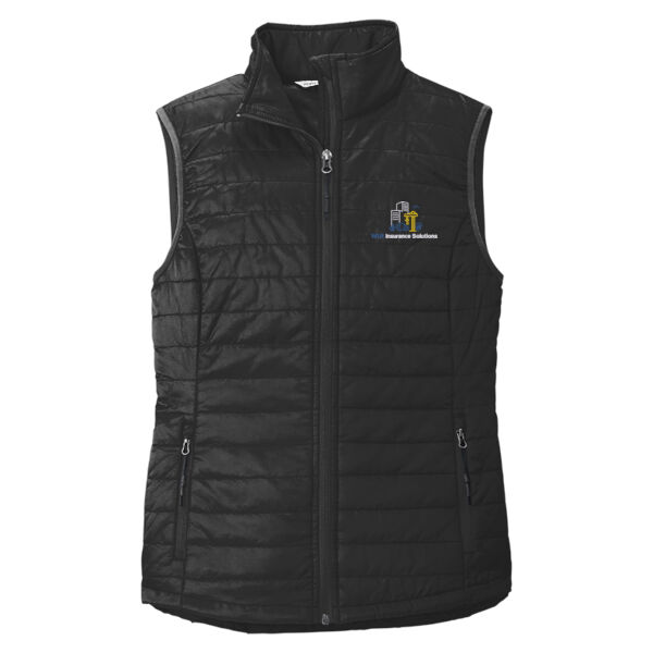 WLR Insurance Solutions Embroidered - Women's Packable Puffy Vest Thumbnail