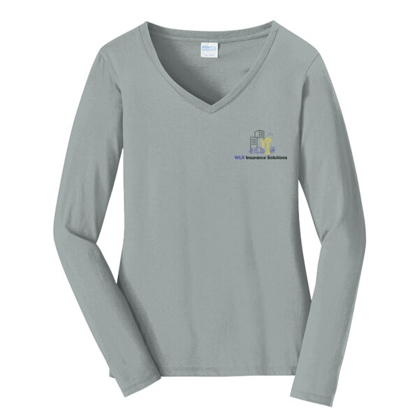 WLR Insurance Solutions Printed - Women's Long Sleeve Fan Favorite V Neck Tee Thumbnail