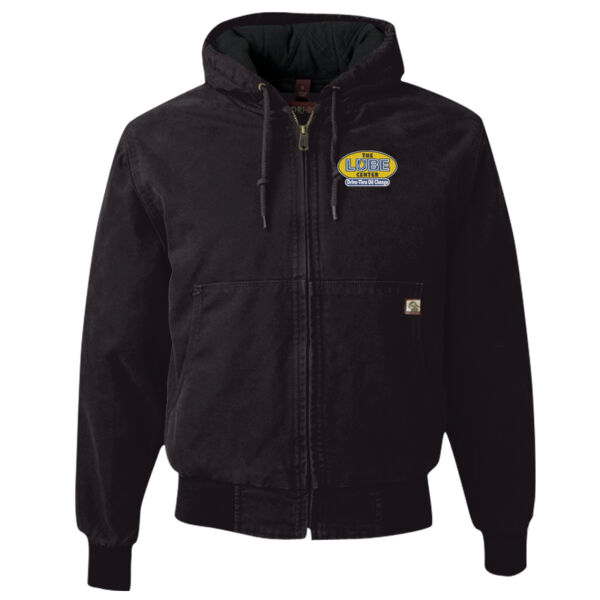 Embroidered The Lube Center - Cheyenne Boulder Cloth™ Hooded Jacket with Tricot Quilt Lining Thumbnail
