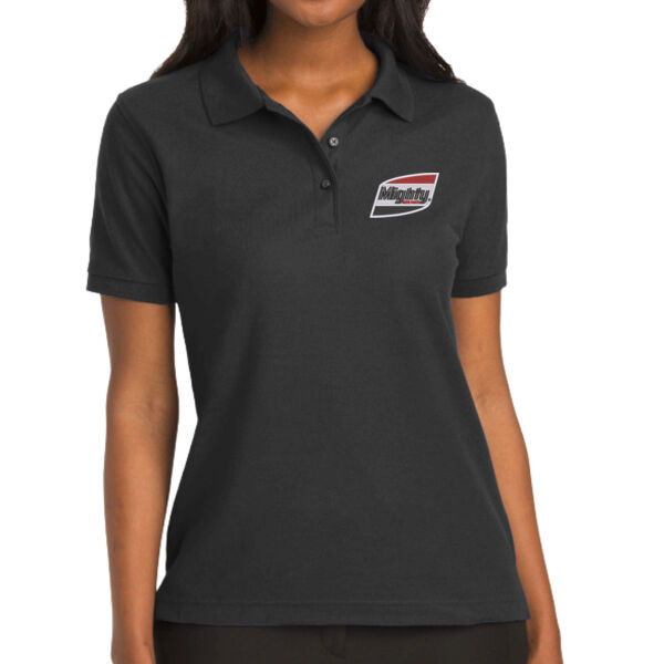 Embroidered Mighty Auto Parts - Ladies Silk Touch Polo Thumbnail