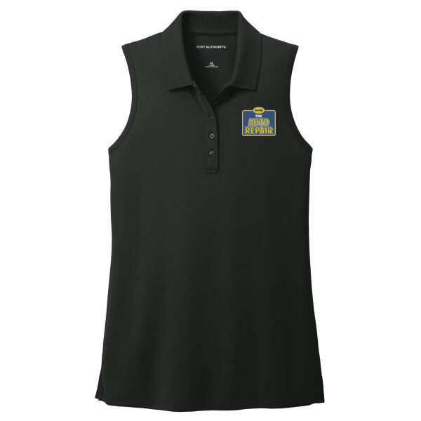 The Auto Repair Embroidered - Women's Dry Zone ® UV Micro Mesh Sleeveless Polo Thumbnail