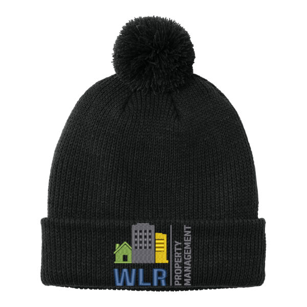 WLR Property Management Embroidered - Cozy Pom Beanie Thumbnail