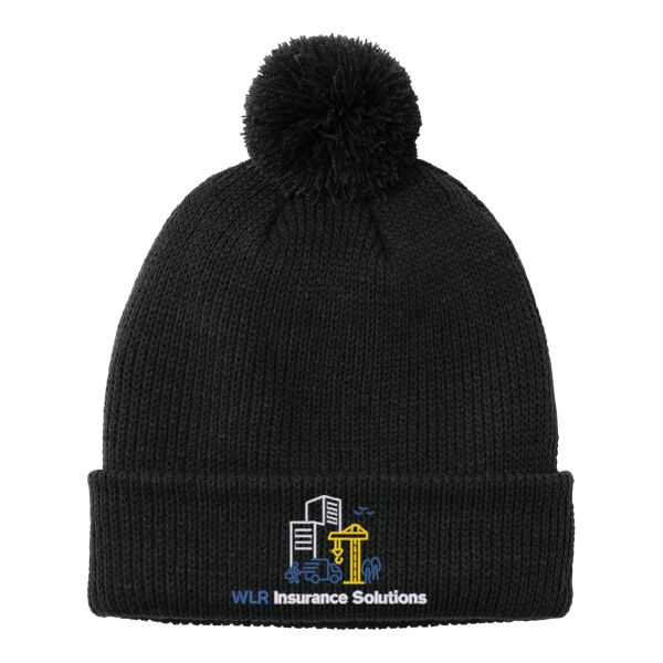 WLR Insurance Solutions Embroidered - Cozy Pom Beanie Thumbnail