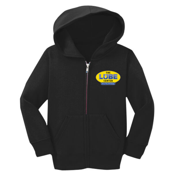 The Lube Center Printed - Toddler Core Fleece Full Zip Hooded Sweatshirt Thumbnail
