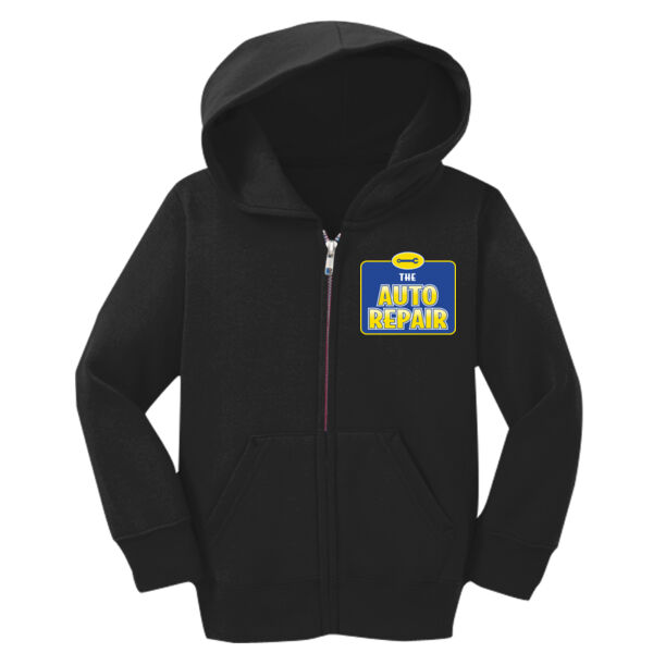 The Auto Repair Printed - Toddler Core Fleece Full Zip Hooded Sweatshirt Thumbnail