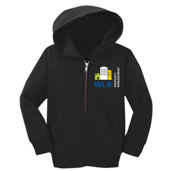 WLR Property Management Printed - Toddler Core Fleece Full Zip Hooded Sweatshirt Thumbnail