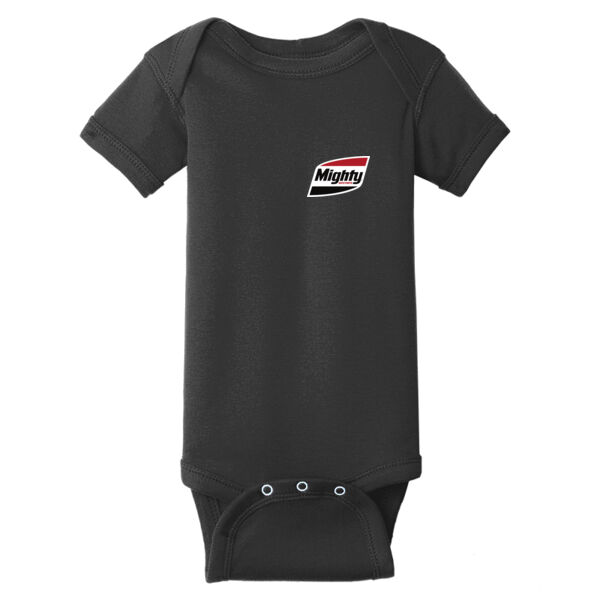 Mighty Auto Parts Printed - Infant Short Sleeve Baby Rib Bodysuit Thumbnail